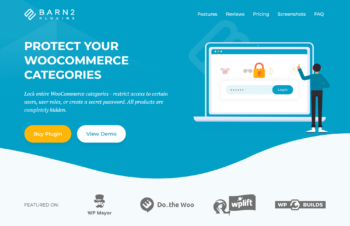 WooCommerce Protected Categories sales page screenshot