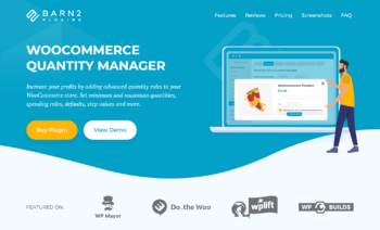 WooCommerce Quantity Manager sales page screenshot