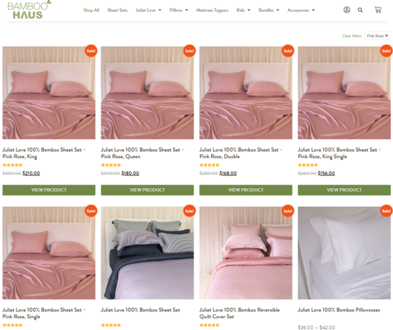 All Pink Rose products