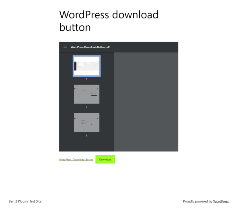 WordPress-download-button-front-end