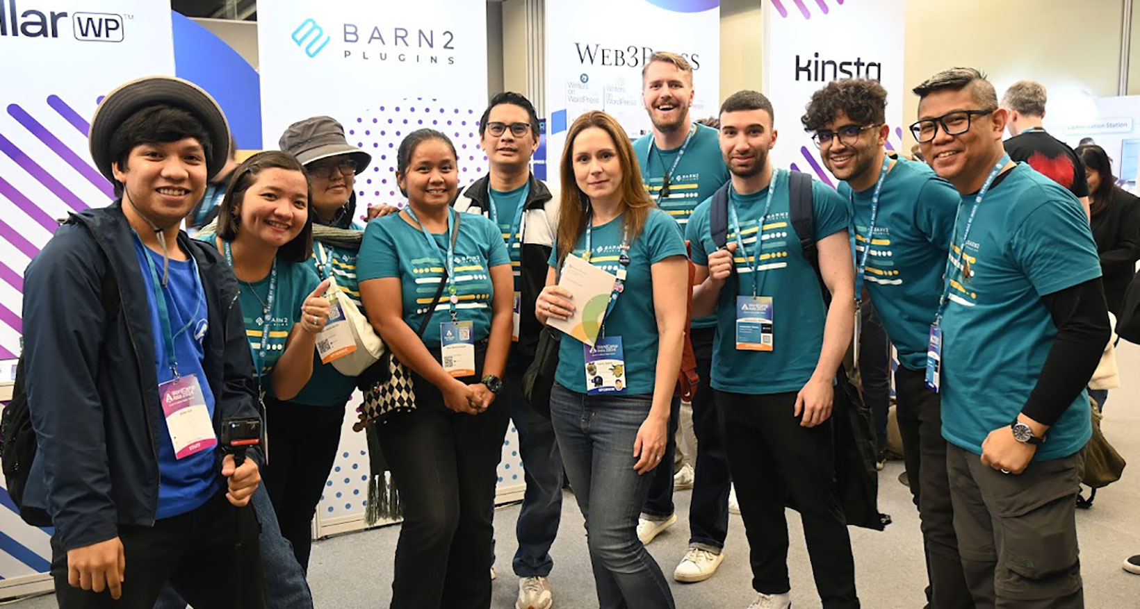 Barn2 team at WordCamp Asia 2024 Sponsor Booth