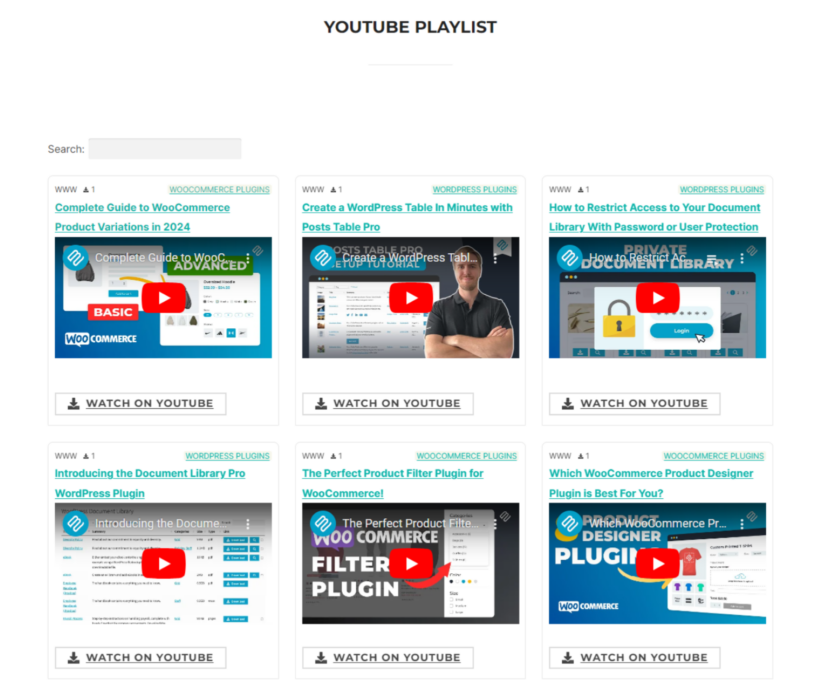 Document Library Pro - Grid View (YouTube Video)