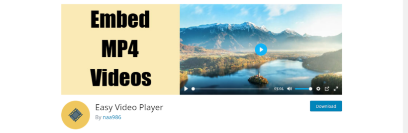 Video WordPress plugin - Easy Video Player