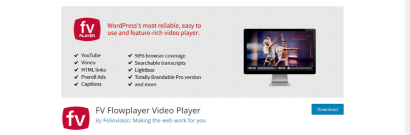 Video WordPress plugin - FV-Flowplayer-Video-Player