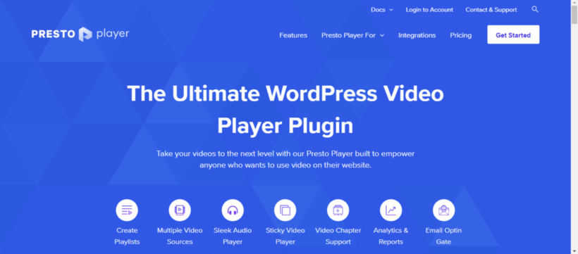 Video WordPress plugin - Presto-Player
