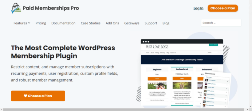 WordPress Restrict Content Plugin - Paid Memberships Pro 2