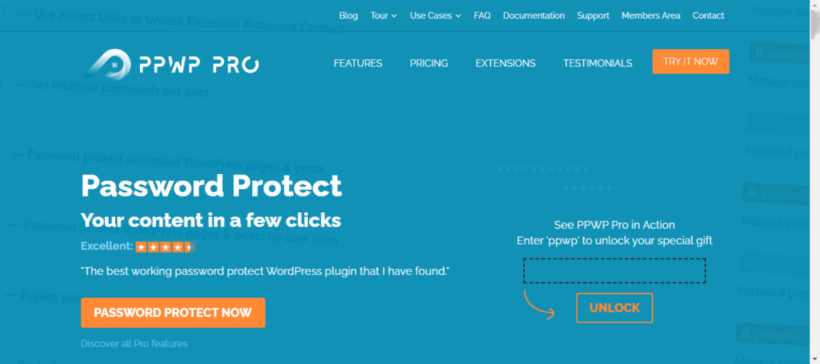 WordPress Restrict Content Plugin - Password Protect Pages 1