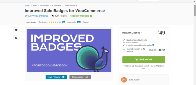 change sale badge woocommerce 8