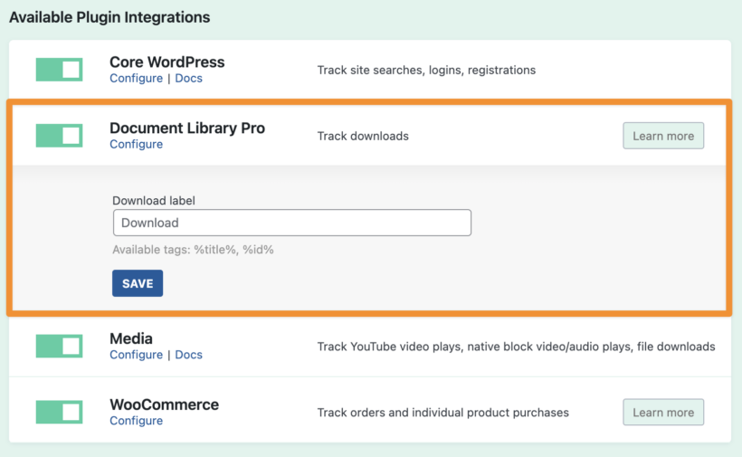 Configuring Document Library Pro within Conversion Bridge