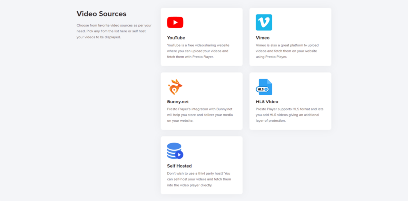 Bunny.net Presto Player