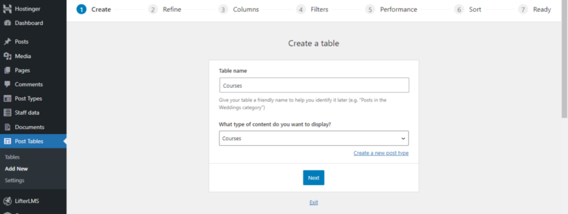 List LifterLMS courses lessons quizzes content 2