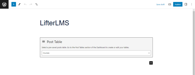 List LifterLMS courses lessons quizzes content 4