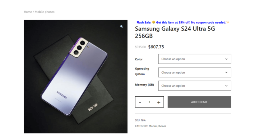 WooCommerce flash sale 3