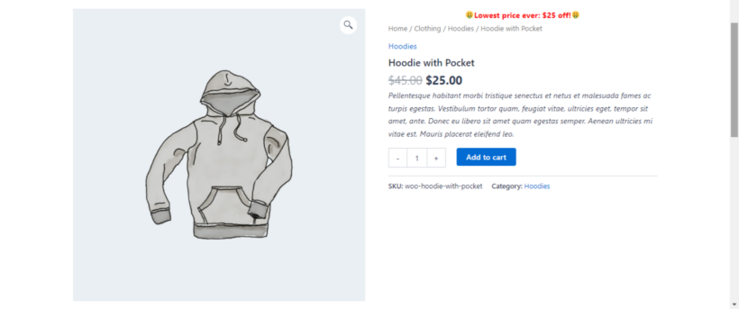 change price in WooCommerce 13