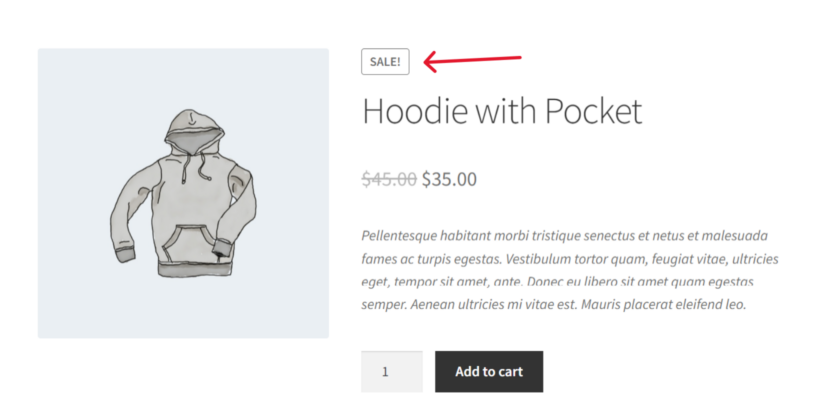 change sale badge woocommerce 16