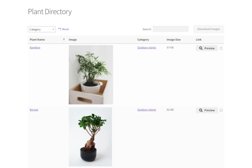 gallery wordpress shortcode - Document Library Pro 1