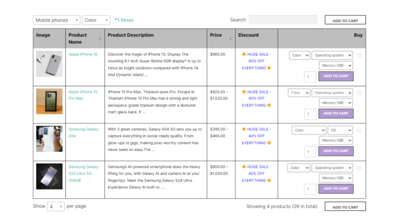 woocommerce sales page 1