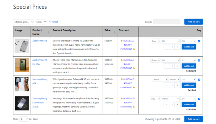 woocommerce sales page 2