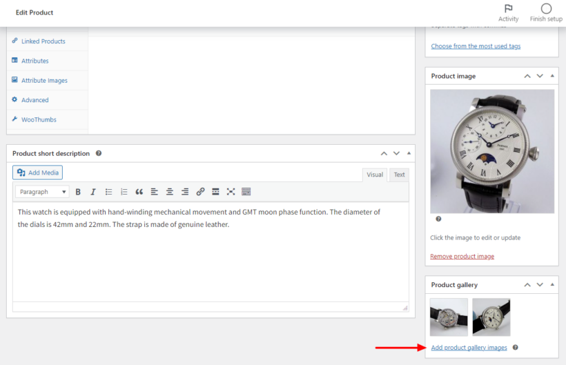 Add product gallery images
