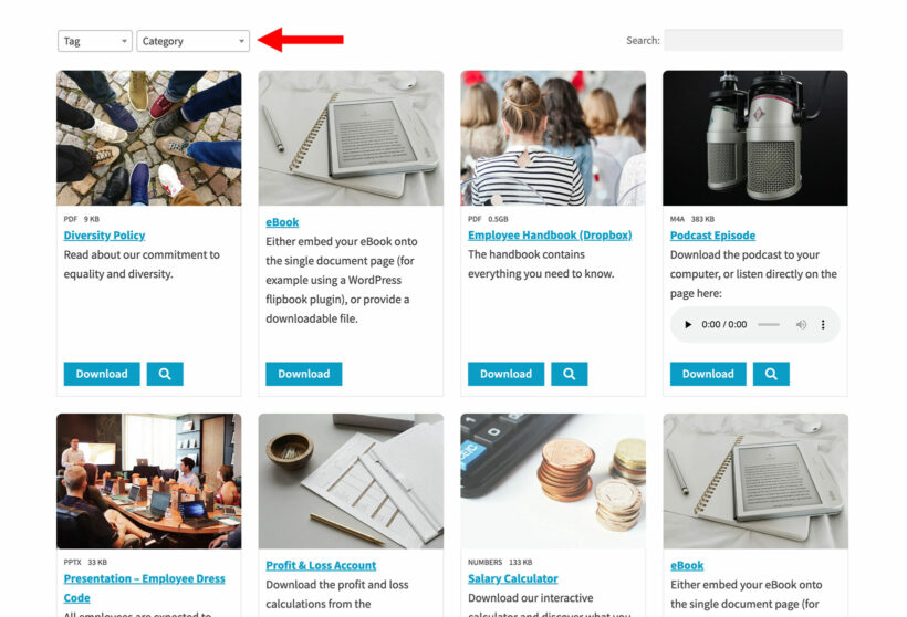 Document Libary Grid Filters