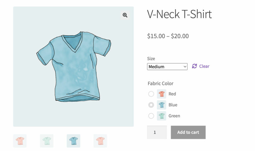 Radio buttons with images options
