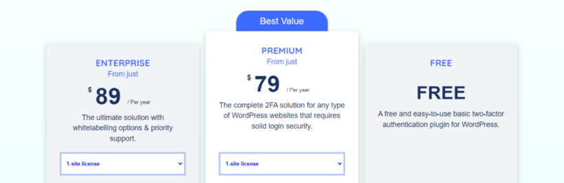 WP-2FA-Two-factor-authentication-WordPress-plugin-Melapress pricing