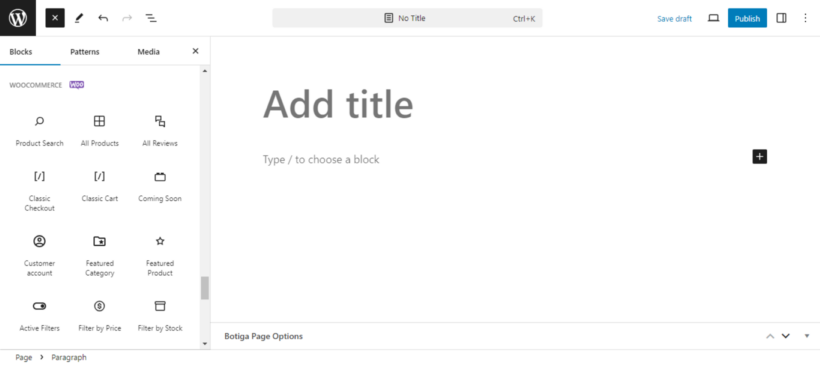 WooCommerce blocks 1