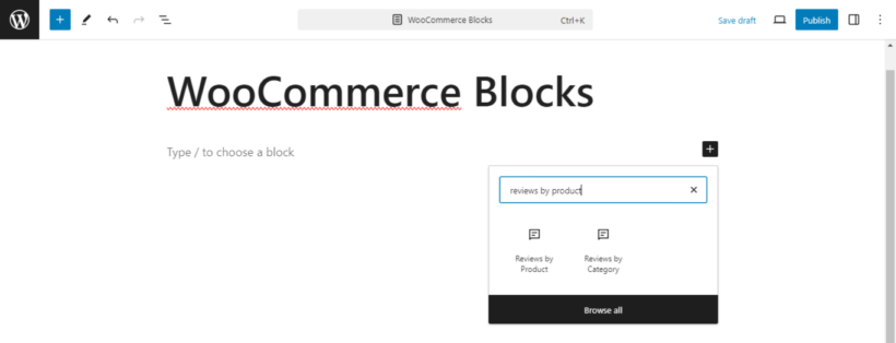 WooCommerce blocks 9