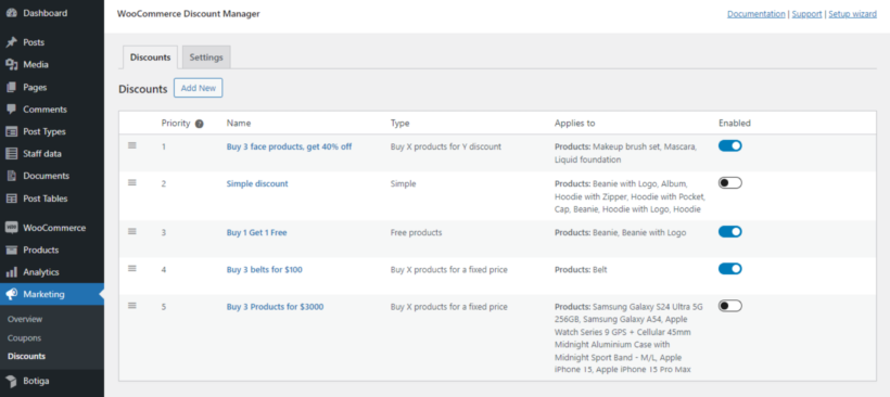 WooCommerce quantity discount 4