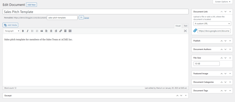 Add document to BuddyBoss resource library