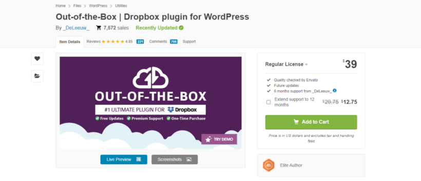 wordpress dropbox plugin-Out-of-the-Box-Dropbox
