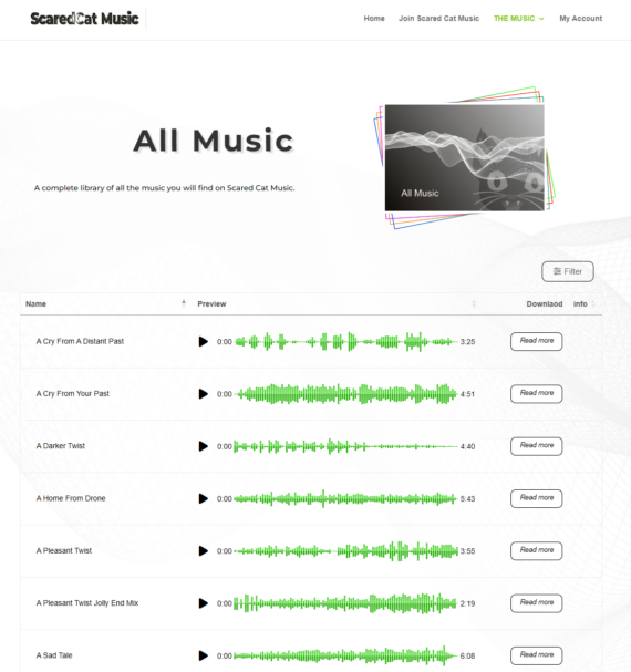 Find royalty-free music tracks