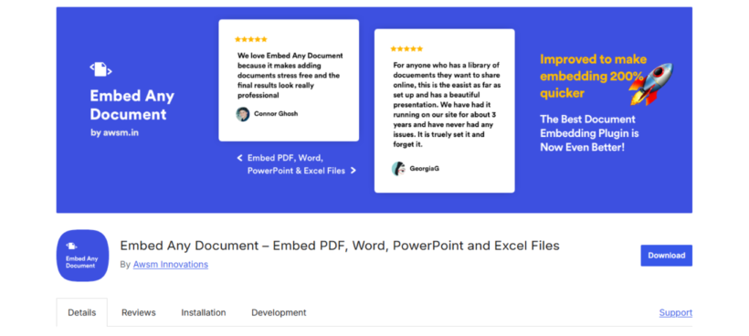 Google doc embedder plugin 1
