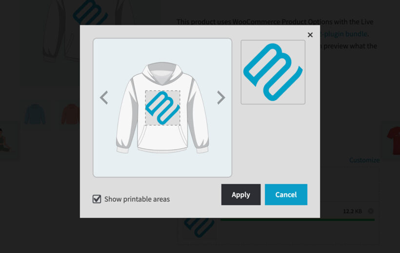 WooCommerce live preview customizer