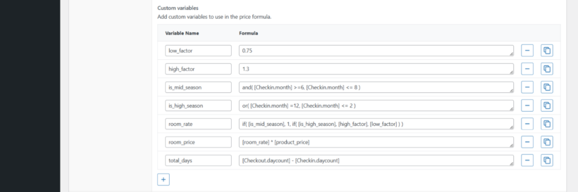 WooCommerce Product Options - Custom Variables