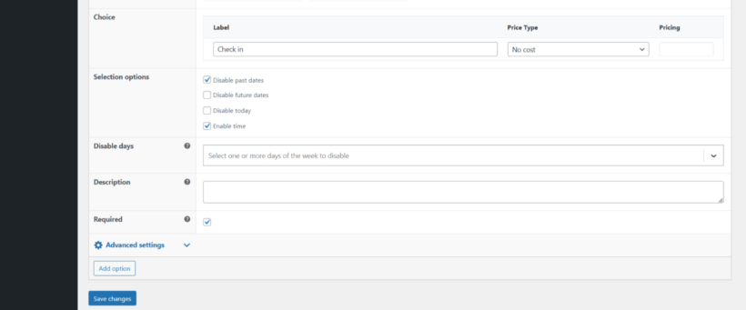 WooCommerce Product Options - seasonal pricing 3