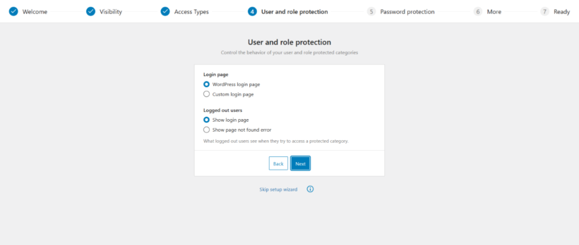 WooCommerce Protected Categories setup wizard - 4