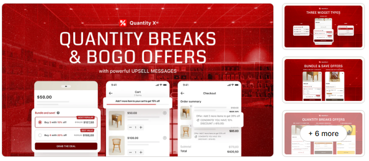 Shopify Quantity X app