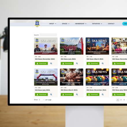 Singapore Khalsa Association newsletters page