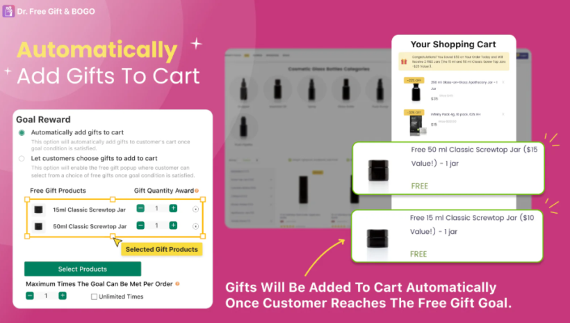 Free Gift on Cart Manager Pro