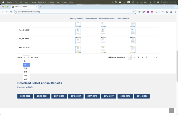 LION Board showcase posts table pro