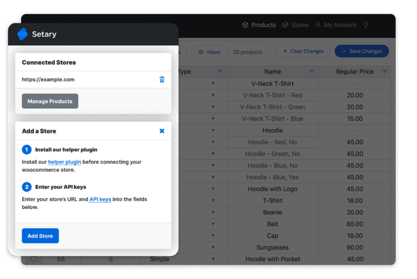 Setary Manage Multiple Stores from One Dashboard
