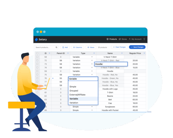Setary WooCommerce bulk edit plugin
