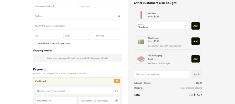 cross selling examples -Candy Rack