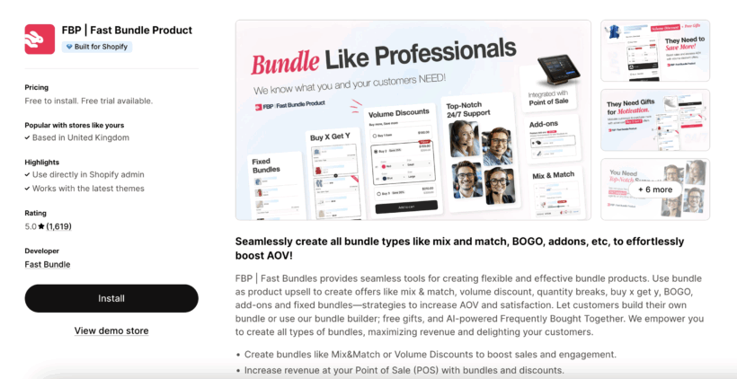 Fast Bundle quantity app