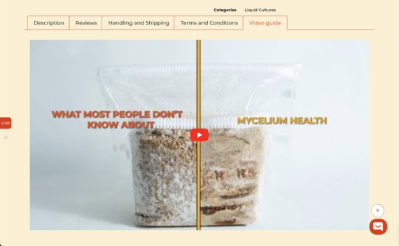 Rootlab custom product tab with video tutorial