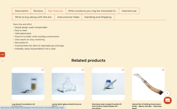 Product page with many custom product tabs for woocommerce