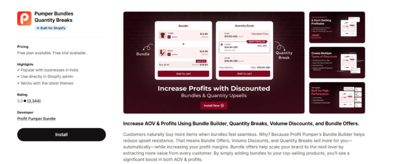 best bundle app for Shopify - Pumper Bundles