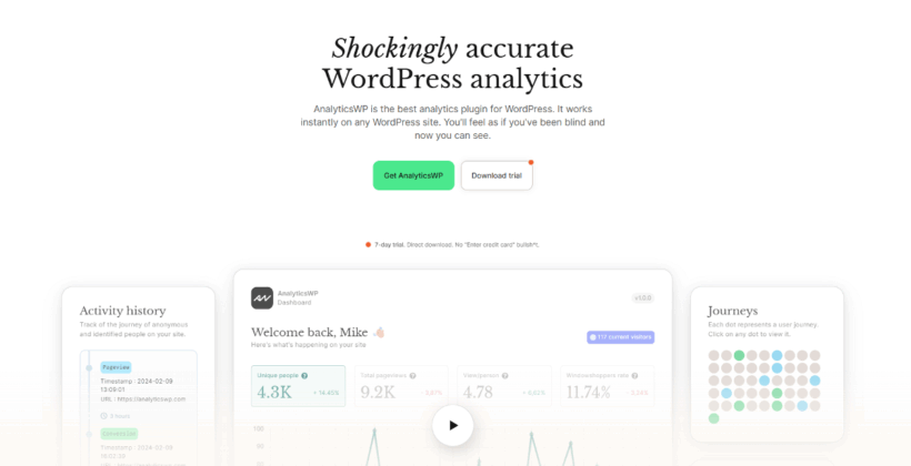 AnalyticsWP WooCommerce analytics