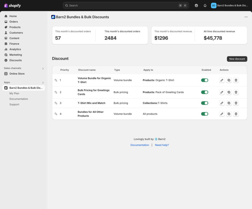 Barn2 Bundles & Bulk Discounts screenshot all discounts
